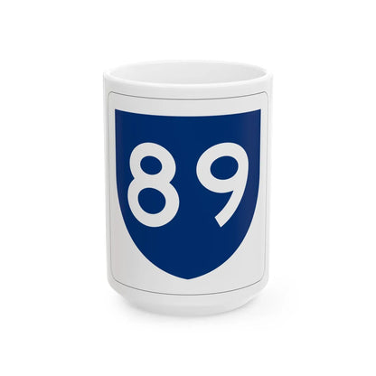 PR primary 89 (Puerto Rico) (Road Sign) White Coffee Mug 15oz - Go Mug Yourself
