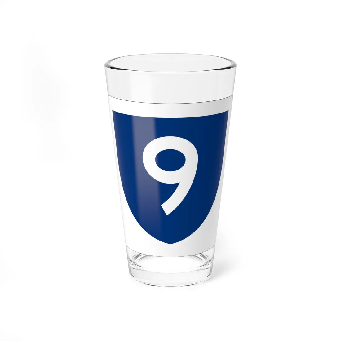 PR primary 9 (Puerto Rico) (Road Sign) Pint Glass 16oz - Go Mug Yourself