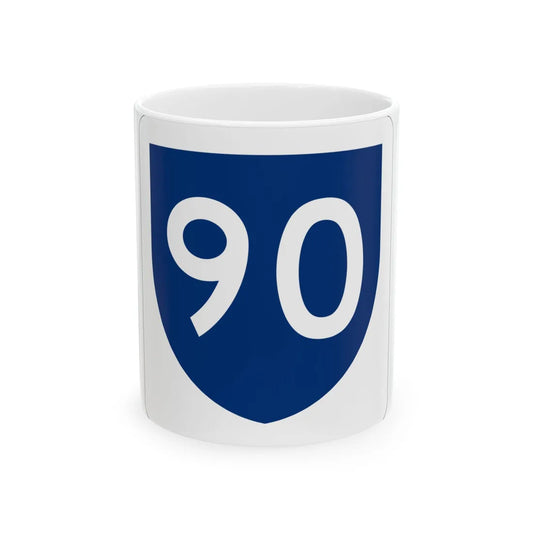 PR primary 90 (Puerto Rico) (Road Sign) White Coffee Mug 11oz - Go Mug Yourself