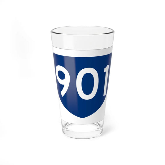 PR primary 901 (Puerto Rico) (Road Sign) Pint Glass 16oz 16oz - Go Mug Yourself