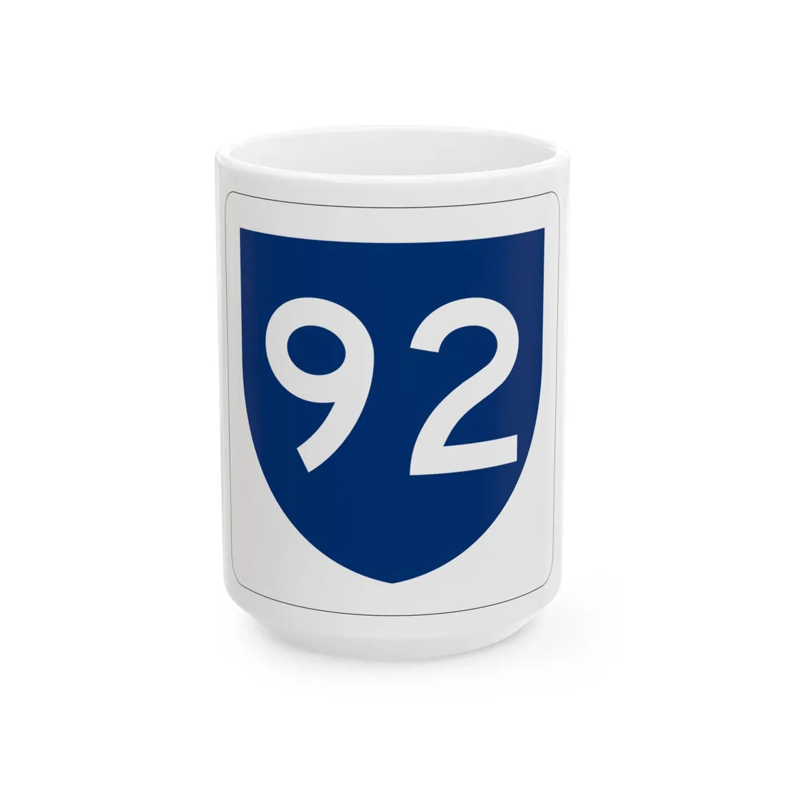 PR primary 92 (Puerto Rico) (Road Sign) White Coffee Mug 15oz - Go Mug Yourself