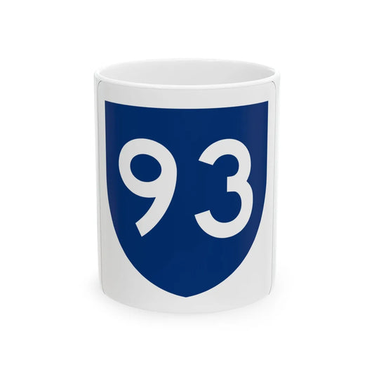 PR primary 93 (Puerto Rico) (Road Sign) White Coffee Mug 11oz - Go Mug Yourself