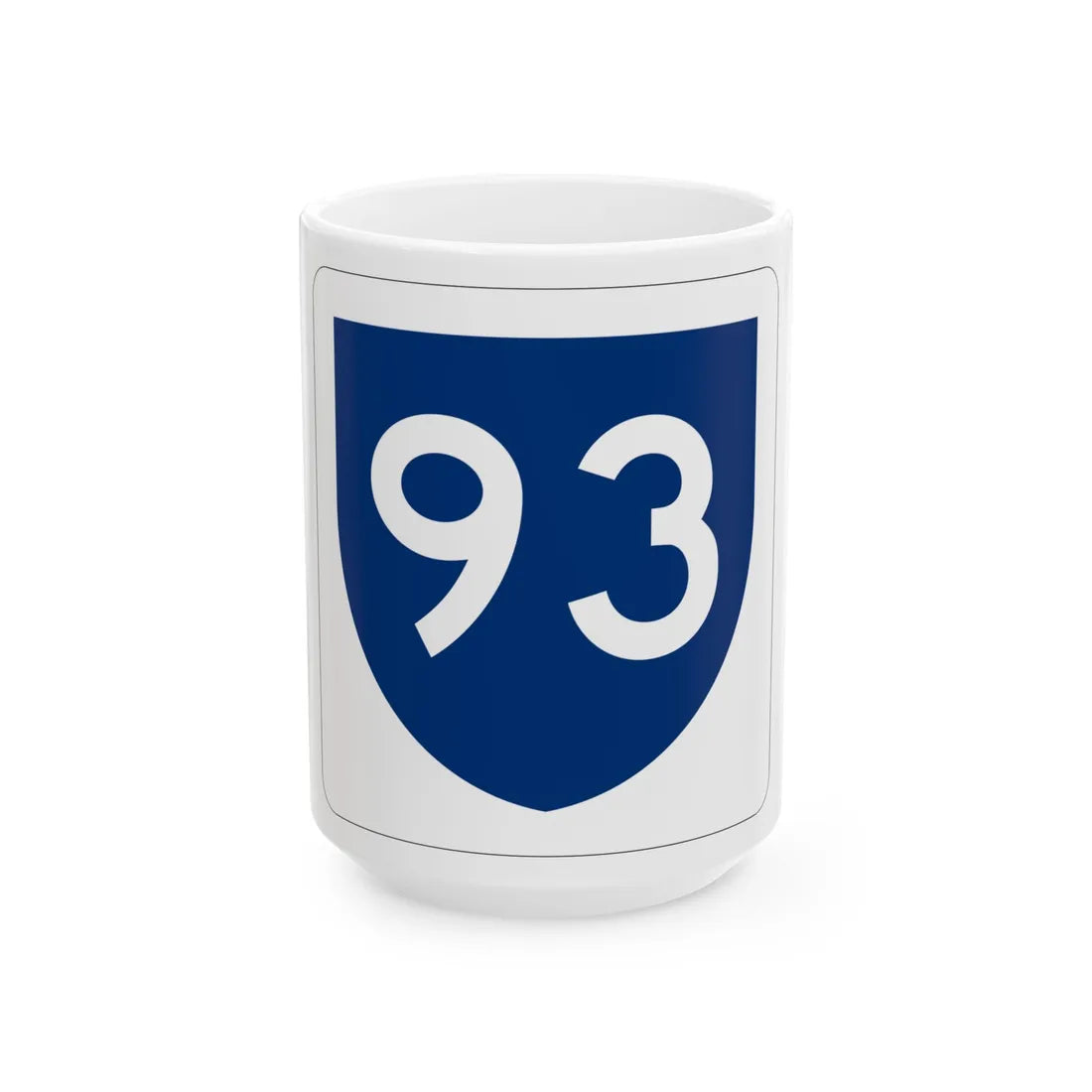 PR primary 93 (Puerto Rico) (Road Sign) White Coffee Mug 15oz - Go Mug Yourself