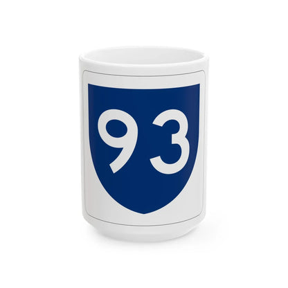 PR primary 93 (Puerto Rico) (Road Sign) White Coffee Mug 15oz - Go Mug Yourself