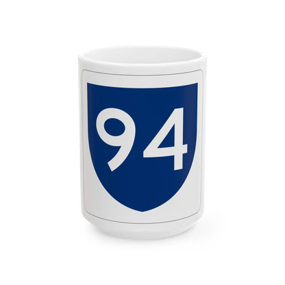 PR primary 94 (Puerto Rico) (Road Sign) White Coffee Mug 15oz - Go Mug Yourself