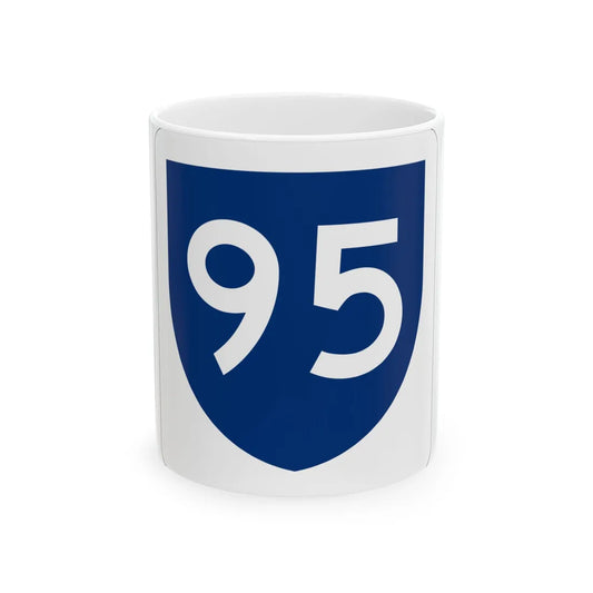 PR primary 95 (Puerto Rico) (Road Sign) White Coffee Mug 11oz - Go Mug Yourself