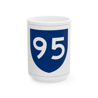 PR primary 95 (Puerto Rico) (Road Sign) White Coffee Mug 15oz - Go Mug Yourself