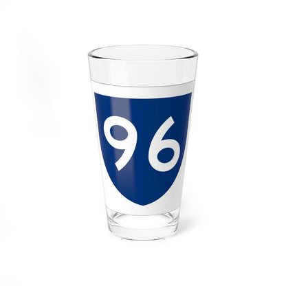 PR primary 96 (Puerto Rico) (Road Sign) Pint Glass 16oz 16oz - Go Mug Yourself