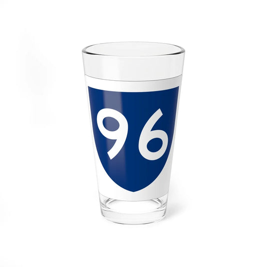 PR primary 96 (Puerto Rico) (Road Sign) Pint Glass 16oz 16oz - Go Mug Yourself
