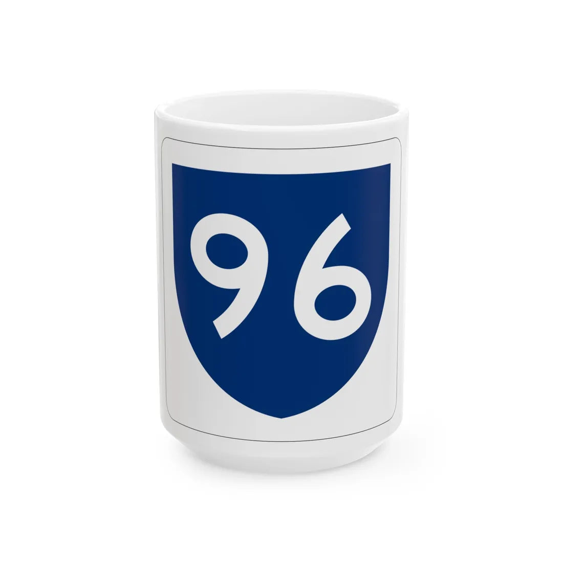 PR primary 96 (Puerto Rico) (Road Sign) White Coffee Mug 15oz - Go Mug Yourself