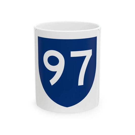 PR primary 97 (Puerto Rico) (Road Sign) White Coffee Mug 11oz - Go Mug Yourself