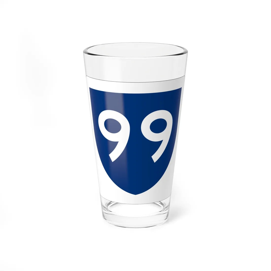 PR primary 99 (Puerto Rico) (Road Sign) Pint Glass 16oz 16oz - Go Mug Yourself
