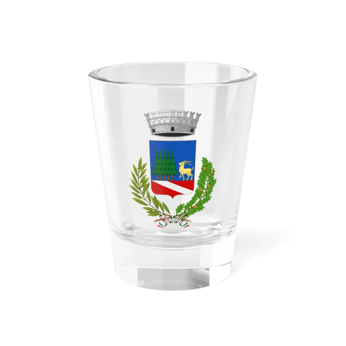 Pré-Saint-Didier-Stemma (Italy) (Coat of Arms) Shot Glass 1.5oz 1.5oz - Go Mug Yourself