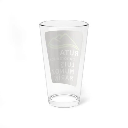 PR scenic route (Puerto Rico) (Road Sign) Pint Glass 16oz - Go Mug Yourself