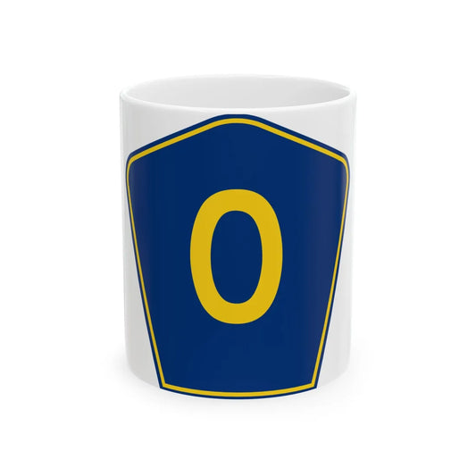 PR secondary 0 (Puerto Rico) (Road Sign) White Coffee Mug 11oz - Go Mug Yourself