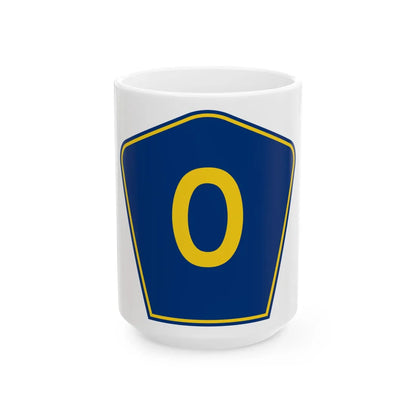 PR secondary 0 (Puerto Rico) (Road Sign) White Coffee Mug 15oz - Go Mug Yourself
