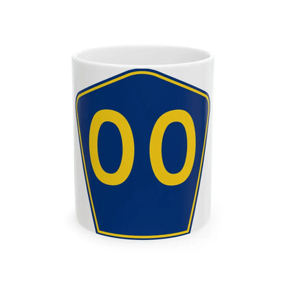 PR secondary 00 (Puerto Rico) (Road Sign) White Coffee Mug 11oz - Go Mug Yourself