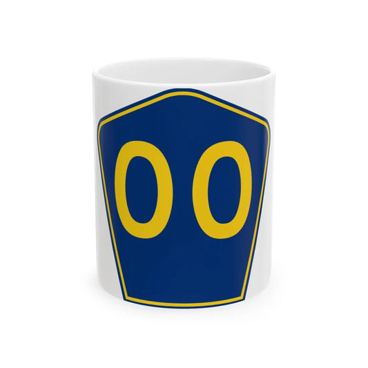 PR secondary 00 (Puerto Rico) (Road Sign) White Coffee Mug 11oz - Go Mug Yourself