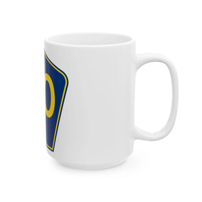 PR secondary 00 (Puerto Rico) (Road Sign) White Coffee Mug - Go Mug Yourself