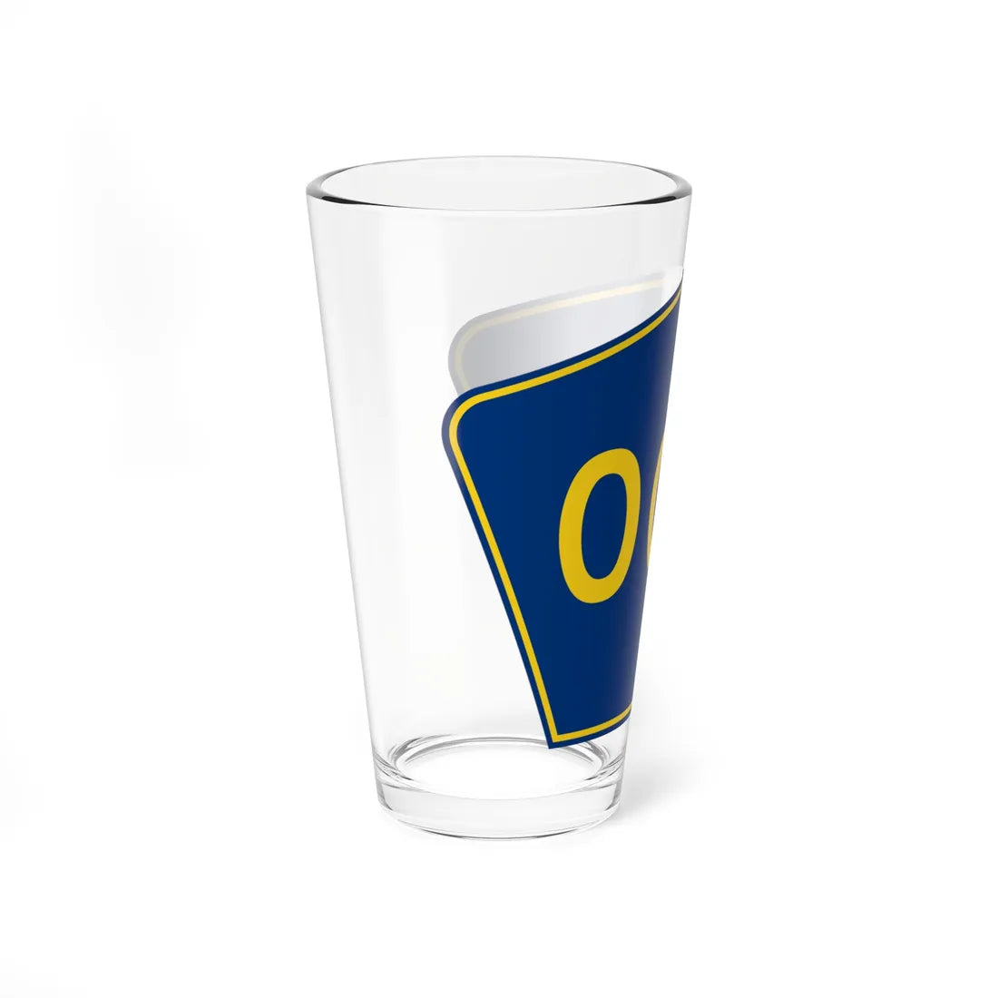 PR secondary 000 (Puerto Rico) (Road Sign) Pint Glass 16oz - Go Mug Yourself