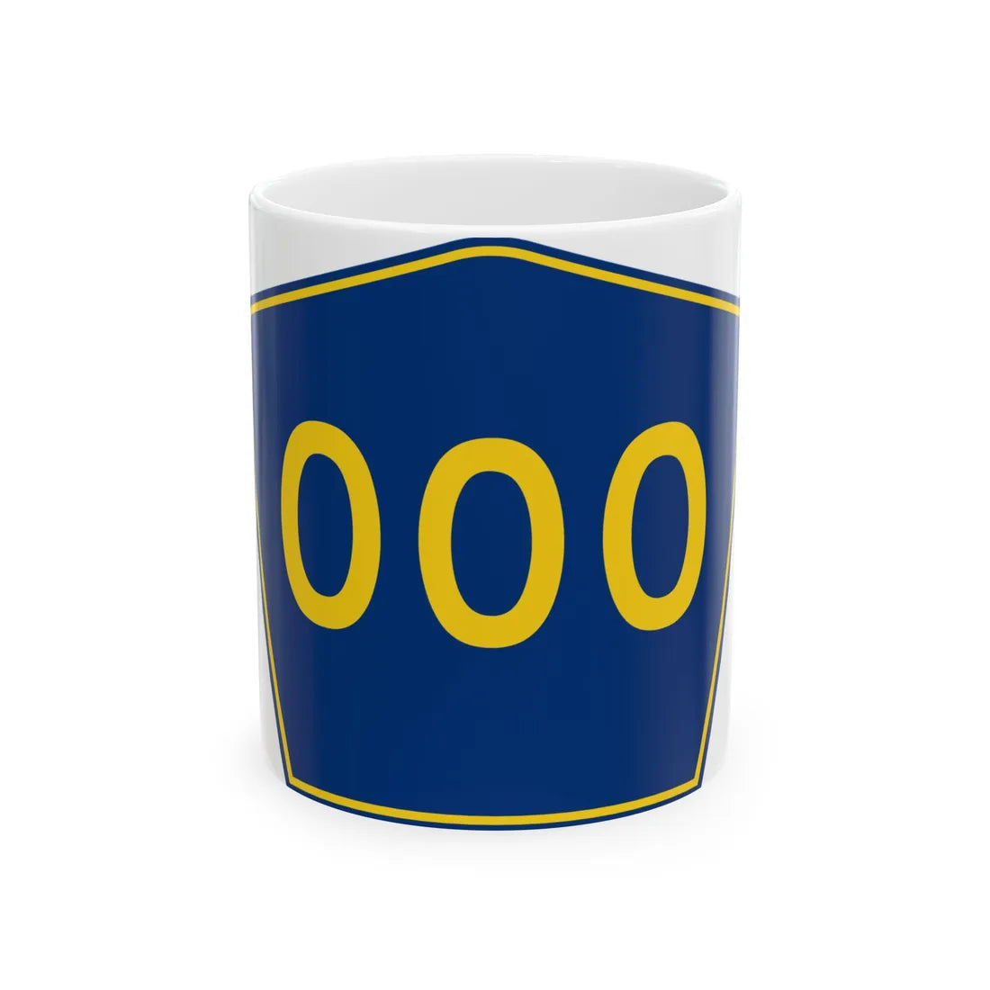 PR secondary 000 (Puerto Rico) (Road Sign) White Coffee Mug 11oz - Go Mug Yourself