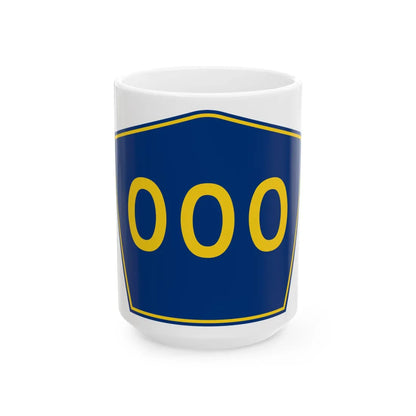 PR secondary 000 (Puerto Rico) (Road Sign) White Coffee Mug 15oz - Go Mug Yourself