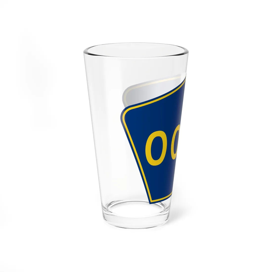 PR secondary 0000 (Puerto Rico) (Road Sign) Pint Glass 16oz - Go Mug Yourself