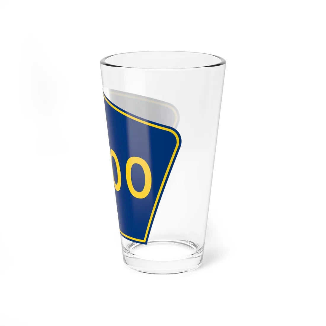PR secondary 0000 (Puerto Rico) (Road Sign) Pint Glass 16oz - Go Mug Yourself