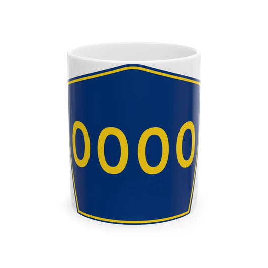 PR secondary 0000 (Puerto Rico) (Road Sign) White Coffee Mug 11oz - Go Mug Yourself