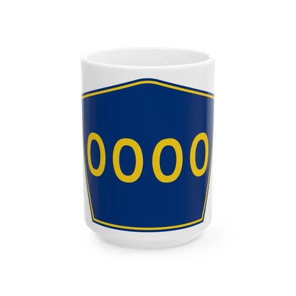 PR secondary 0000 (Puerto Rico) (Road Sign) White Coffee Mug 15oz - Go Mug Yourself