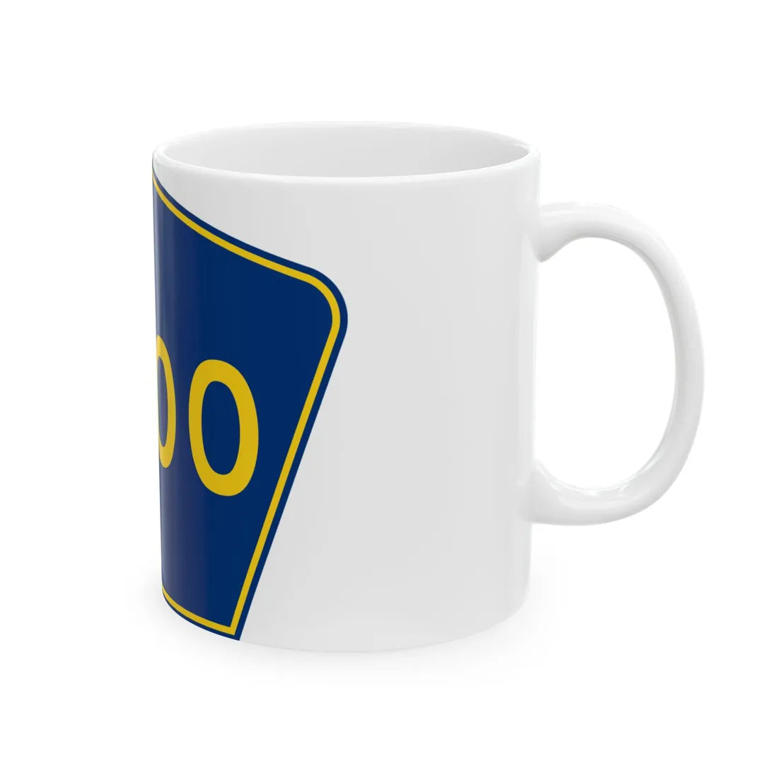 PR secondary 0000 (Puerto Rico) (Road Sign) White Coffee Mug - Go Mug Yourself
