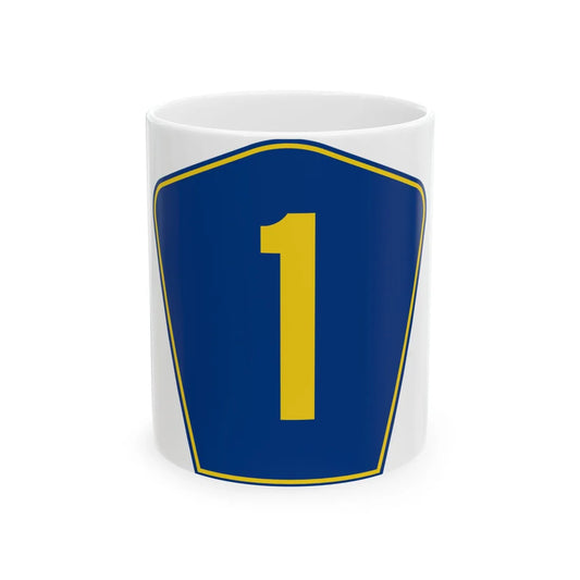 PR secondary 1 (Puerto Rico) (Road Sign) White Coffee Mug 11oz - Go Mug Yourself
