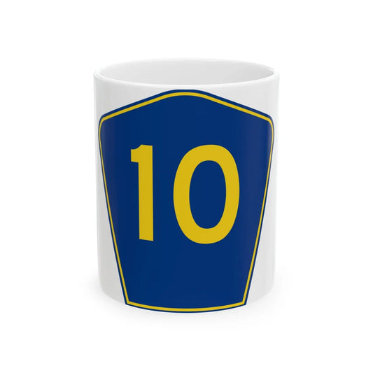 PR secondary 10 (Puerto Rico) (Road Sign) White Coffee Mug 11oz - Go Mug Yourself