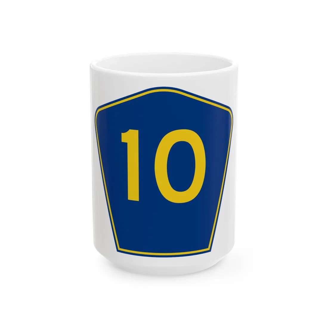 PR secondary 10 (Puerto Rico) (Road Sign) White Coffee Mug 15oz - Go Mug Yourself