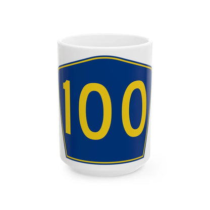 PR secondary 100 (Puerto Rico) (Road Sign) White Coffee Mug 15oz - Go Mug Yourself