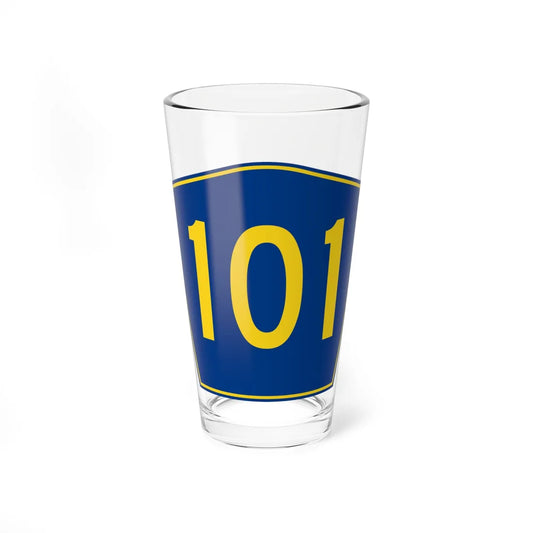 PR secondary 101 (Puerto Rico) (Road Sign) Pint Glass 16oz 16oz - Go Mug Yourself