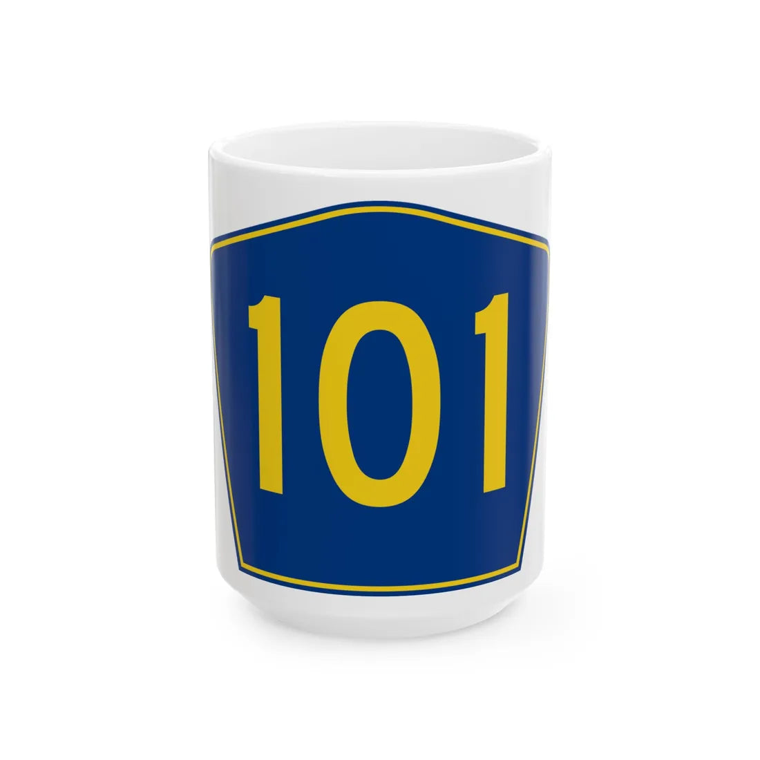 PR secondary 101 (Puerto Rico) (Road Sign) White Coffee Mug 15oz - Go Mug Yourself