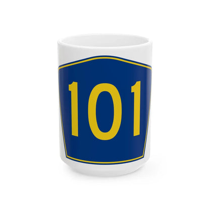 PR secondary 101 (Puerto Rico) (Road Sign) White Coffee Mug 15oz - Go Mug Yourself