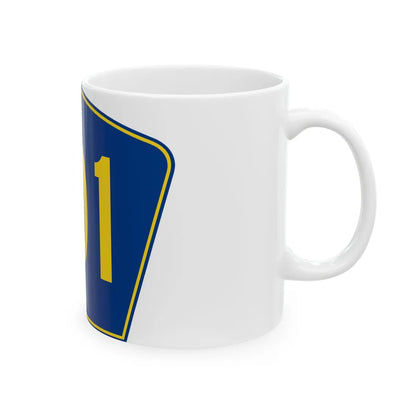 PR secondary 101 (Puerto Rico) (Road Sign) White Coffee Mug - Go Mug Yourself
