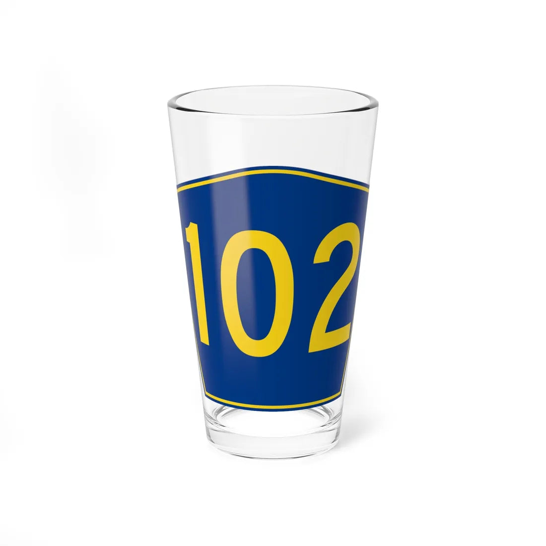 PR secondary 102 (Puerto Rico) (Road Sign) Pint Glass 16oz - Go Mug Yourself