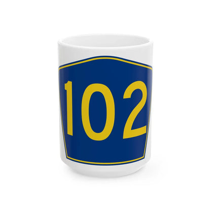 PR secondary 102 (Puerto Rico) (Road Sign) White Coffee Mug 15oz - Go Mug Yourself