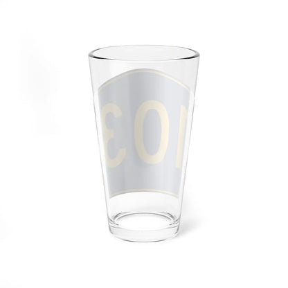 PR secondary 103 (Puerto Rico) (Road Sign) Pint Glass 16oz - Go Mug Yourself