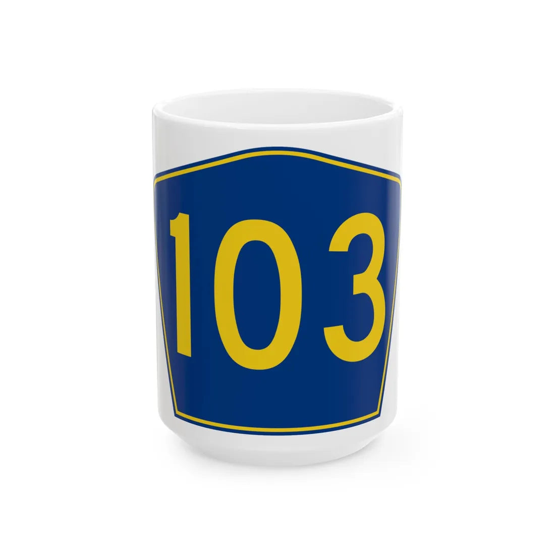 PR secondary 103 (Puerto Rico) (Road Sign) White Coffee Mug 15oz - Go Mug Yourself