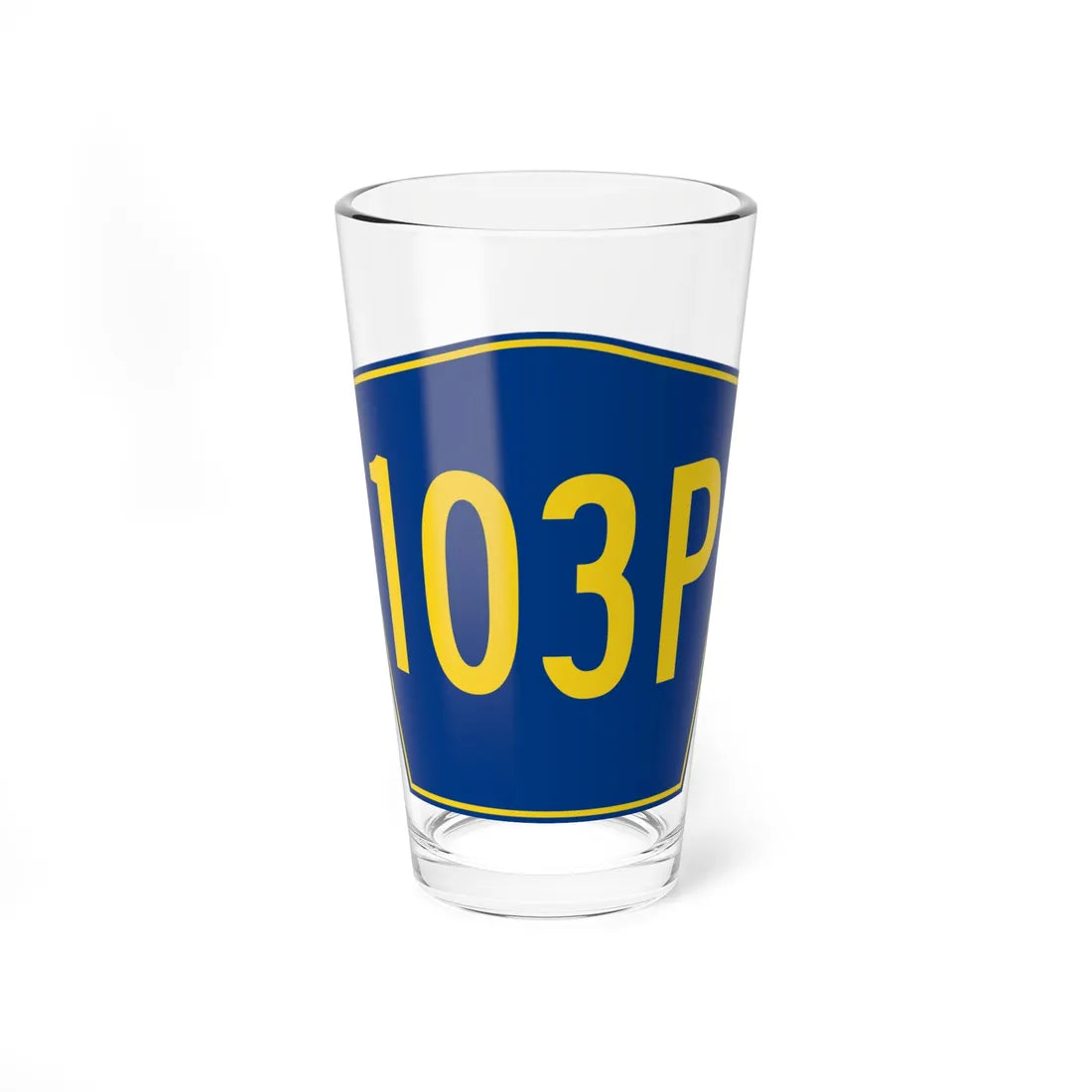PR secondary 103P (Puerto Rico) (Road Sign) Pint Glass 16oz 16oz - Go Mug Yourself
