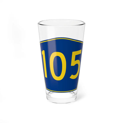 PR secondary 105 (Puerto Rico) (Road Sign) Pint Glass 16oz 16oz - Go Mug Yourself