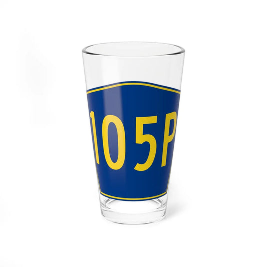 PR secondary 105P (Puerto Rico) (Road Sign) Pint Glass 16oz 16oz - Go Mug Yourself