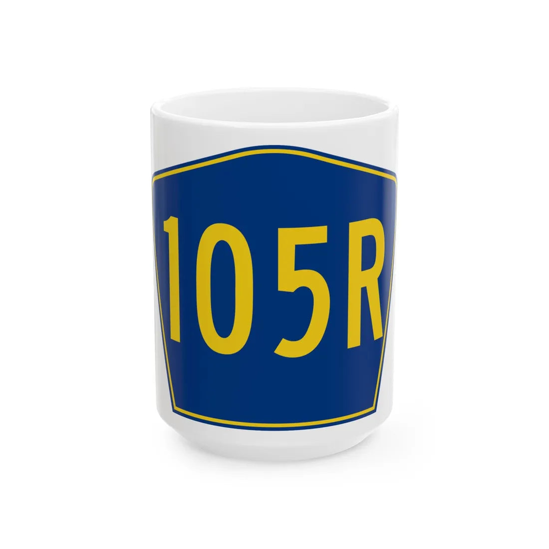 PR secondary 105R (Puerto Rico) (Road Sign) White Coffee Mug 15oz - Go Mug Yourself