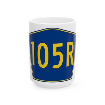 PR secondary 105R (Puerto Rico) (Road Sign) White Coffee Mug 15oz - Go Mug Yourself