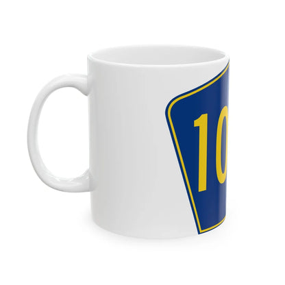 PR secondary 105R (Puerto Rico) (Road Sign) White Coffee Mug - Go Mug Yourself