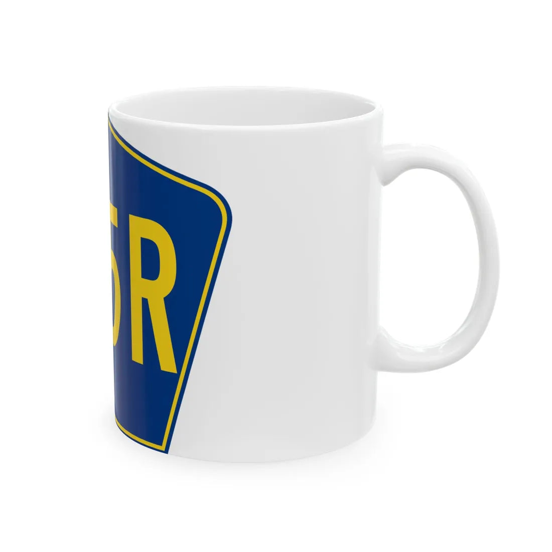 PR secondary 105R (Puerto Rico) (Road Sign) White Coffee Mug - Go Mug Yourself